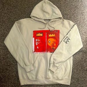 JEAN-MICHEL BASQUIAT Graphic Hoodie- size small